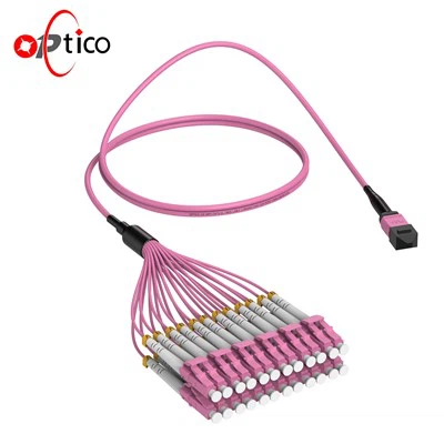 24F Breakout Jumper MPO MTP To LC Connector Patch Cord Kabel OM4